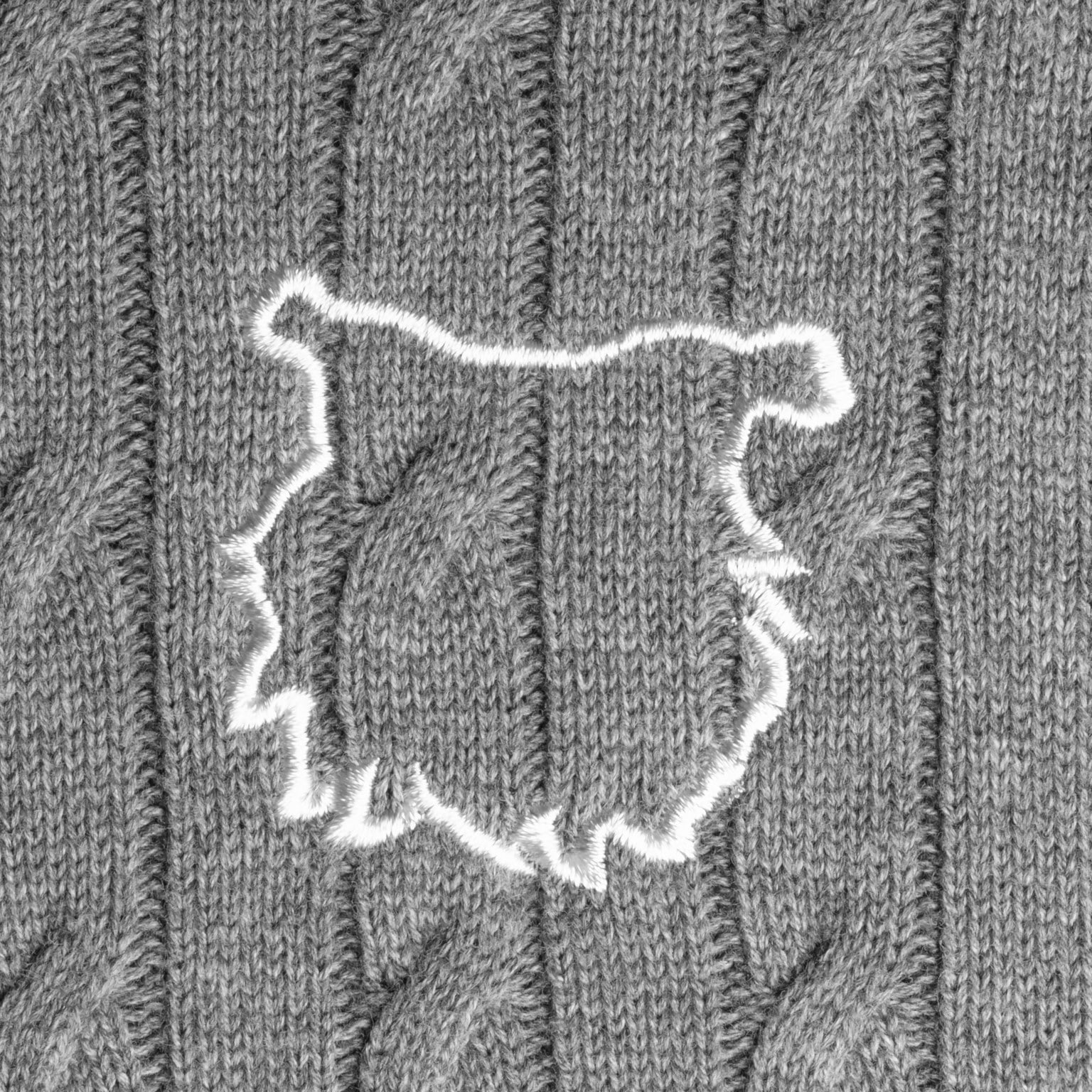 harmaa_neule_logo C&B neule, miehet - Image 2