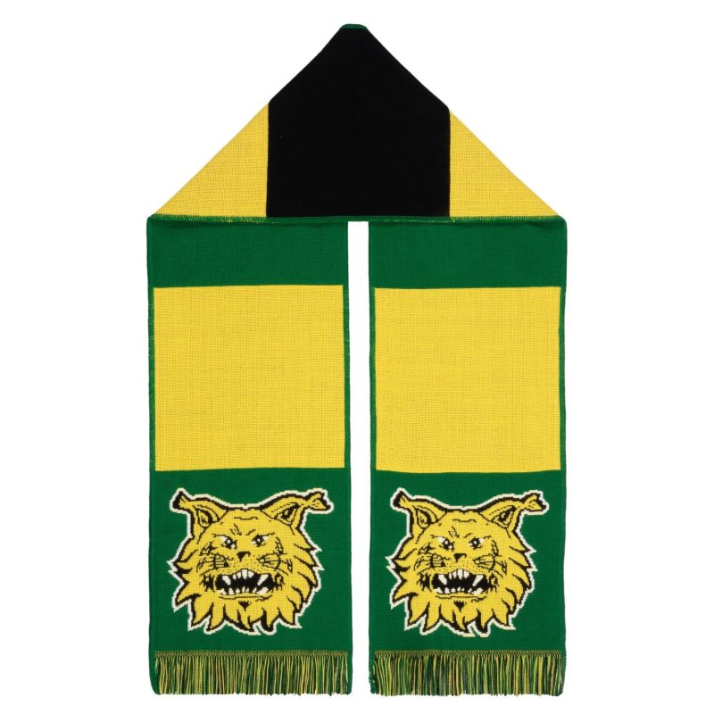 Huivi, football vihreäkeltainen
