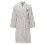 Kylpytakki, harmaa logo