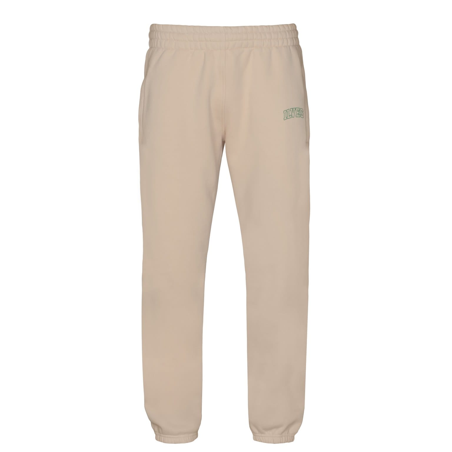 collegehousut_10 Collegehousut, beige Ilves-teksti - Image 1