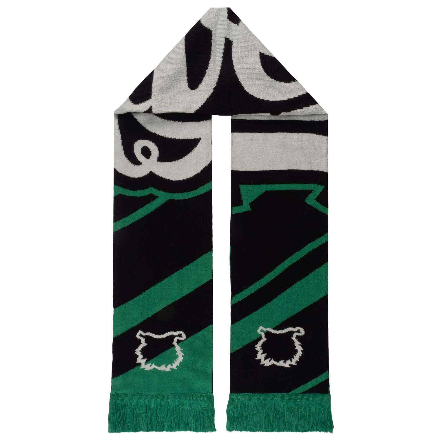 huivi_38 Huivi 24-25, mustavihreä ääriviivalogo - Image 1