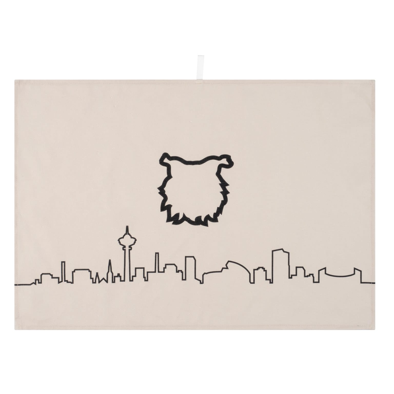 astiapyyhe_01_b Keittiöpyyhe, ääriviivalogo - Image 1