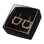 Riipuskorvakoru, kimaltava kullattu iso