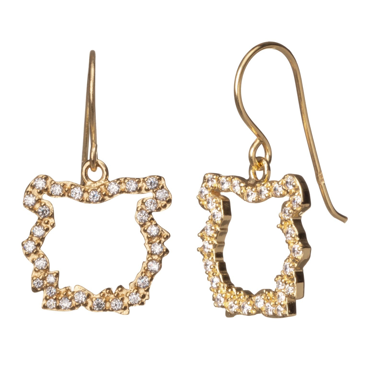 korvakorut_01_b Riipuskorvakoru, kimaltava kullattu iso - Image 2