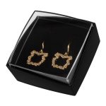 Riipuskorvakoru, kimaltava kullattu pieni