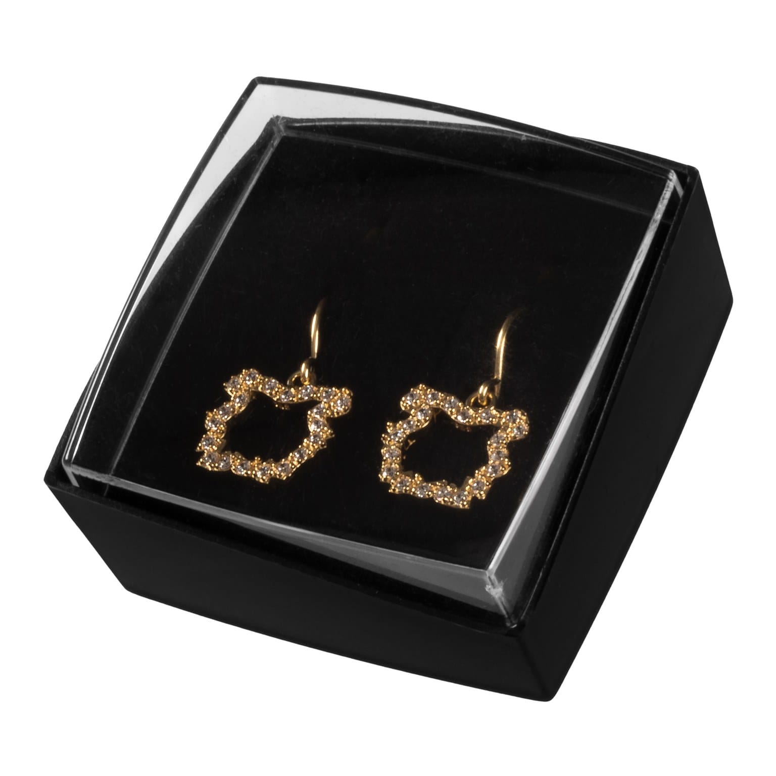 korvakorut_03 Riipuskorvakoru, kimaltava kullattu pieni - Image 1