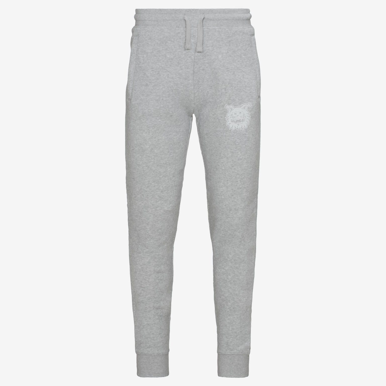 collegehousut_12 Collegehousut, harmaa logo - Image 1