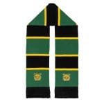 Huivi 25-26, mustavihreä raita logo