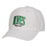 Lippis, harmaa Ilves-teksti